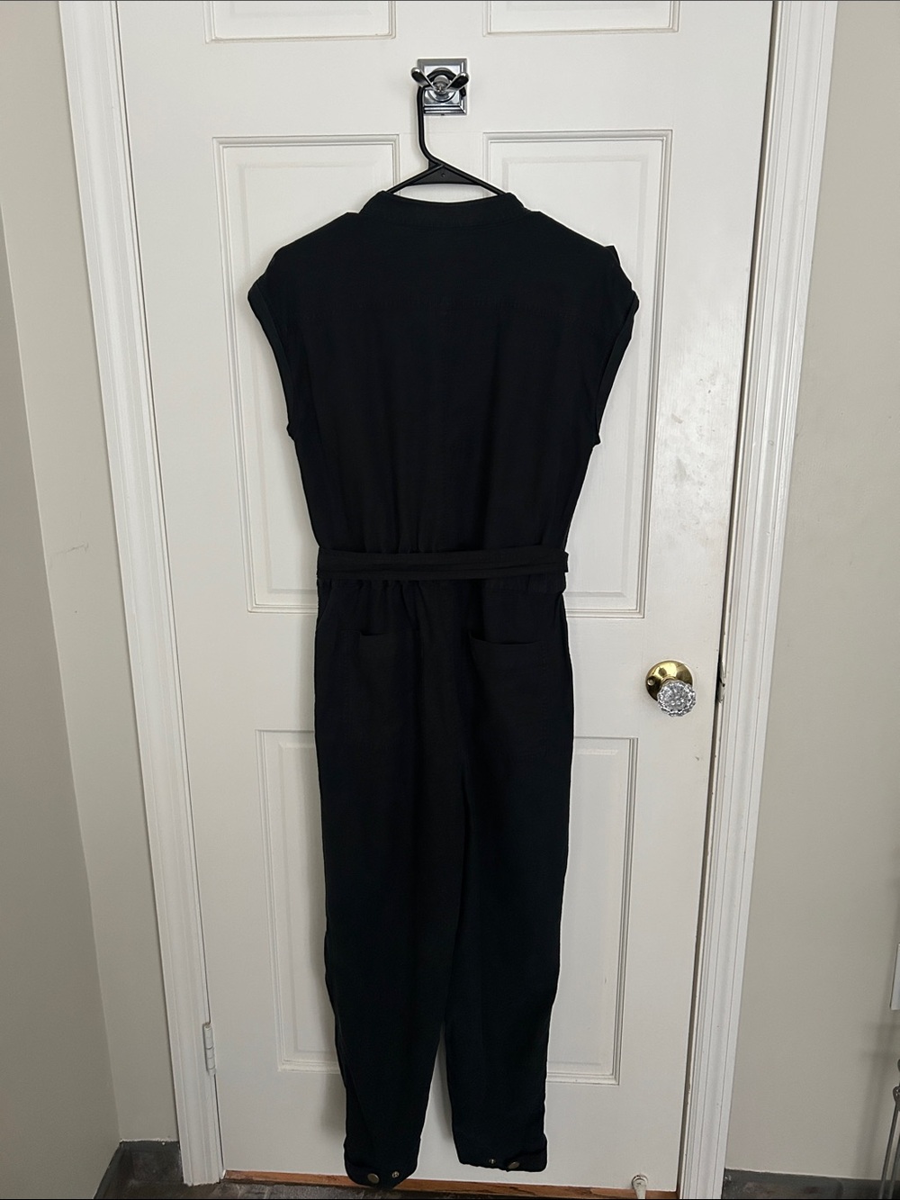 Anthropologie Halsey Sleeveless Moto Jumpsuit Belted Size: M Inseam: 26” - Picture 5 of 7